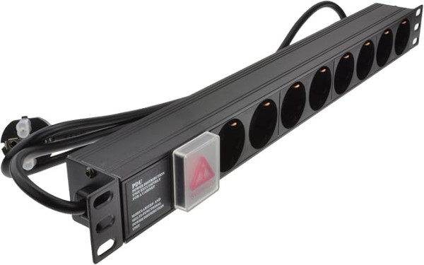 Razvodni PDU panel za rek 19in sa 8 utičnih mesta 1U