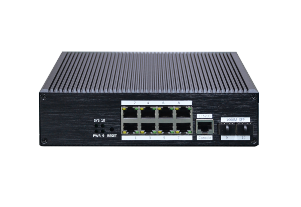 ISG2510P 8*10/100/1000 Base-T ports (POE/POE+) 2*1000 Base-X SFP ports