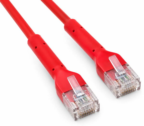 Patchcord kabl UTP cat 6a CU1 m crveni