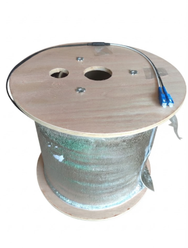 Optički kabl 2 vlakna (2J) sa čeličnom sajlom, FTTH Drop, 1.00mm SM, 657A1, LSZH, 400N, 1 km