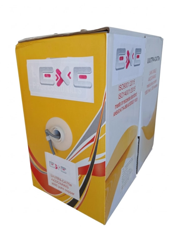 UTP kabl, cat 5E, CU, 24 AWG, ISO 11801, 1m